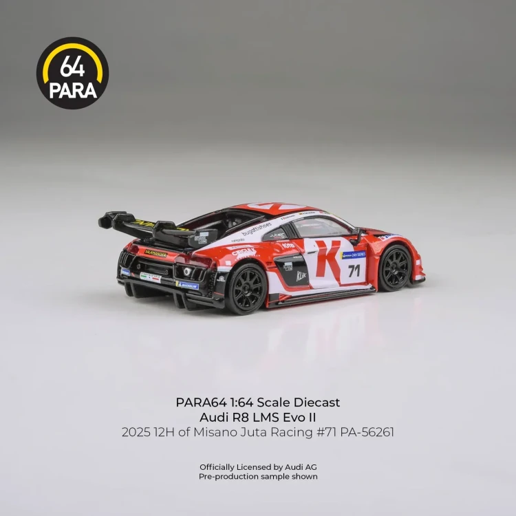 PARA64 Audi R8 LMS GT3 evo II 2025 12H of Misano-Juta Racing #71 1:64 tył detal