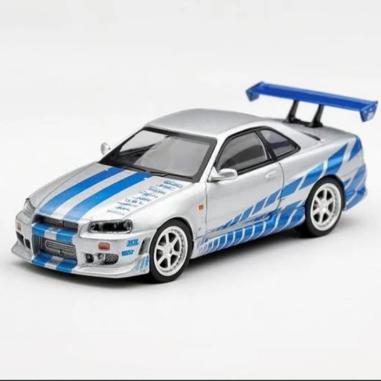 Mini GT Nissan Skyline GT-R C-West 2 Fast 2 Furiou – Brian O’Conner - MGT01252BL 1:64 przód