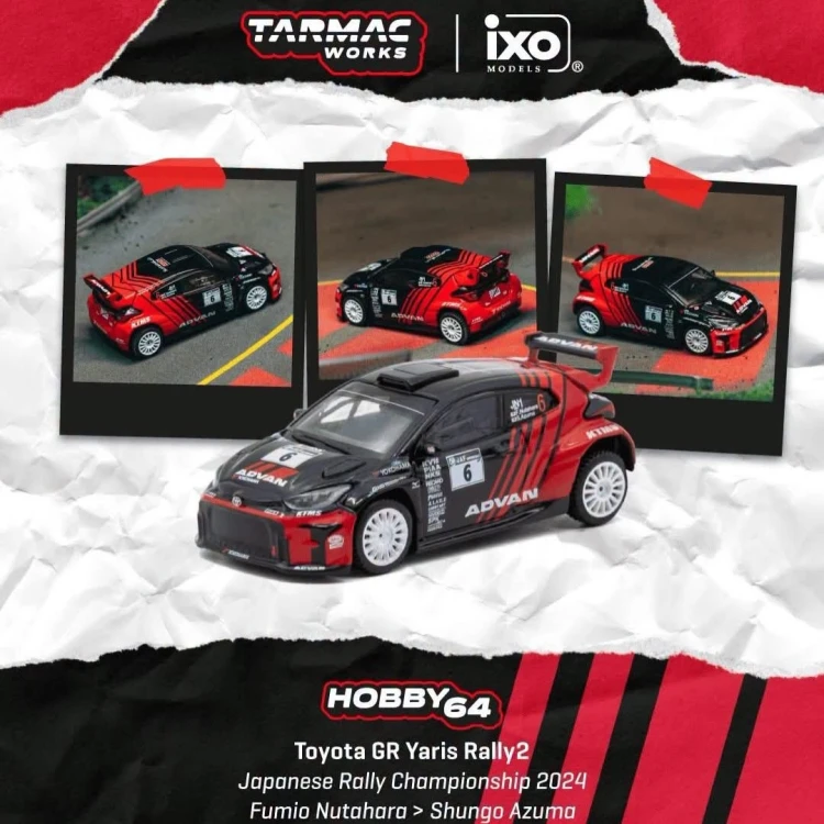 Tarmac Works Toyota Yaris GR Rally1 Hybrid nr6 – Fumio Nutahara 2024 1:64 przód