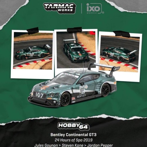 Tarmac Works Bentley Continental GT3 nr107 – Jules Gounon 2019 24H Spa 1:64 przód