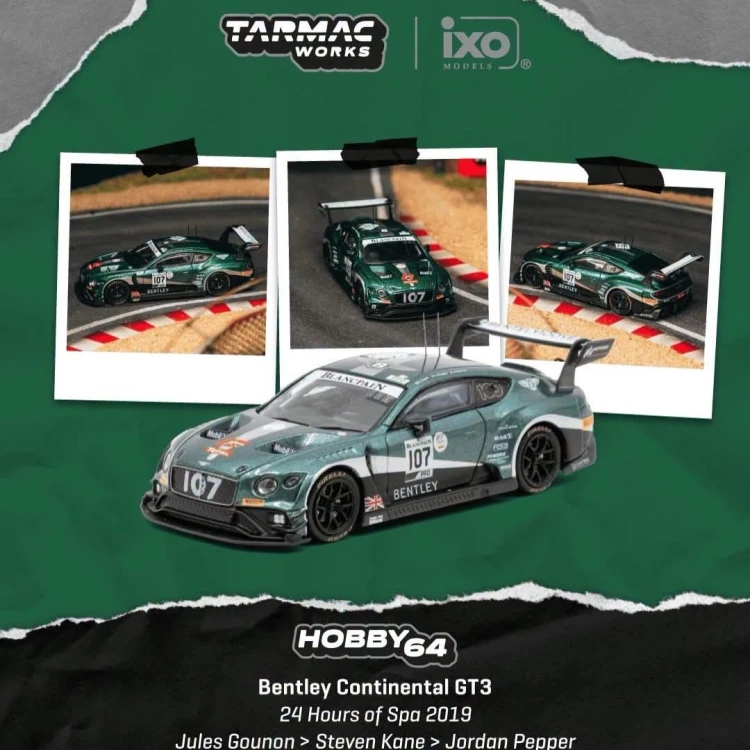 Tarmac Works Bentley Continental GT3 nr107 – Jules Gounon 2019 24H Spa 1:64 przód
