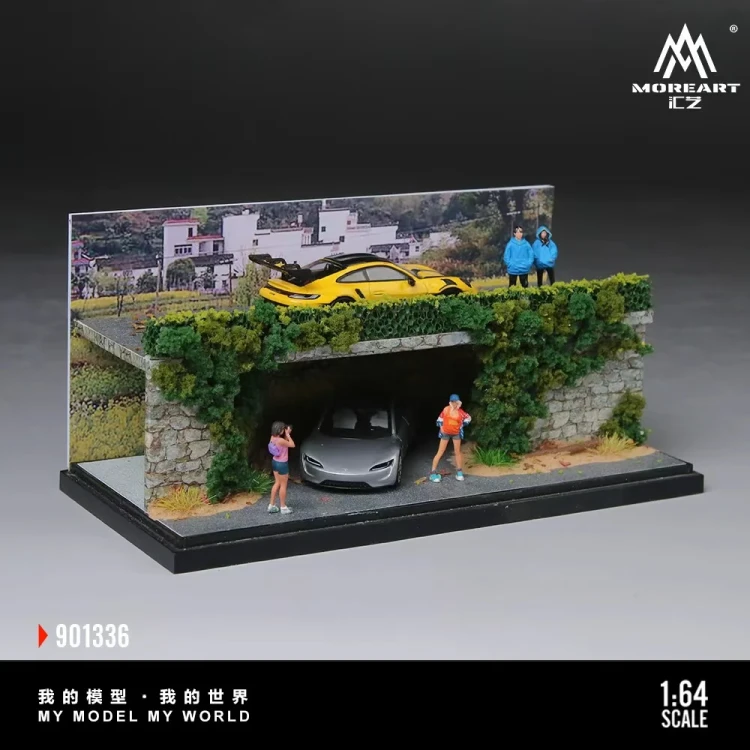 MoreArt Diorama Rural Bridge Scene 1:64 bok