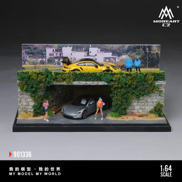 MoreArt Diorama Rural Bridge Scene 1:64 przód