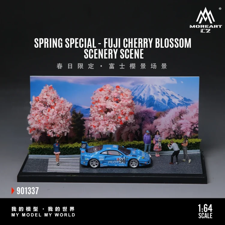 MoreArt Diorama FUJI CHERRY BLOSSOM SCENE 1:64 przód