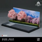 MoreArt Diorama FUJI CHERRY BLOSSOM SCENE 1:64 bok detal 3