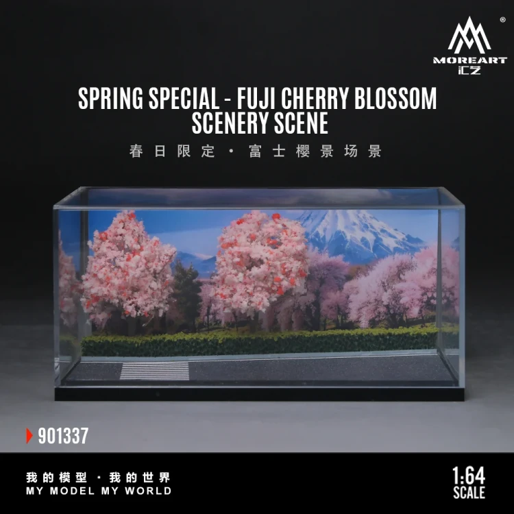 MoreArt Diorama FUJI CHERRY BLOSSOM SCENE 1:64 przód detal 4