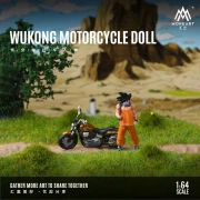 MoreArt Wukong Motorcycle – Motocykl z Figurką żywica 1:64 przód scena 3