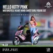 MoreArt Hello Kitty Pink Scooter z Figurką – Zestaw żywica 1:64 bok detal