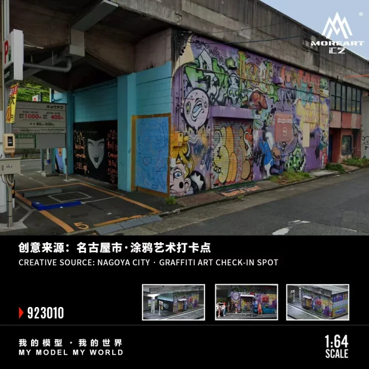 MoreArt Diorama Must-Visit Street Art Spots in Nagoya 1:64 foto