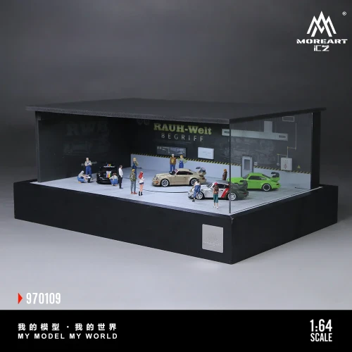 MoreArt RWB Turntable Scene – Obrotowa Diorama 1:64 bok