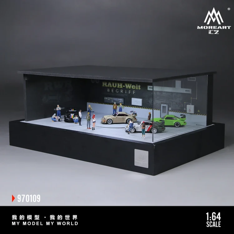 MoreArt RWB Turntable Scene – Obrotowa Diorama 1:64 bok
