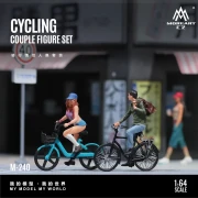 MoreArt Cycling Couple – Para na Rowerach Zestaw żywica 1:64 bok