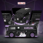 Cool.Car Volkswagen T1 Pickup Kuromi Purple 1:64 bok