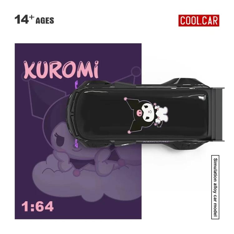 Cool.Car Volkswagen T1 Pickup Kuromi Purple 1:64 góra