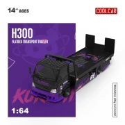 Cool.Car H300 Flatbed Transport Trailer Kuromi Purple 1:64 bok