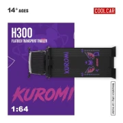 Cool.Car H300 Flatbed Transport Trailer Kuromi Purple 1:64 góra
