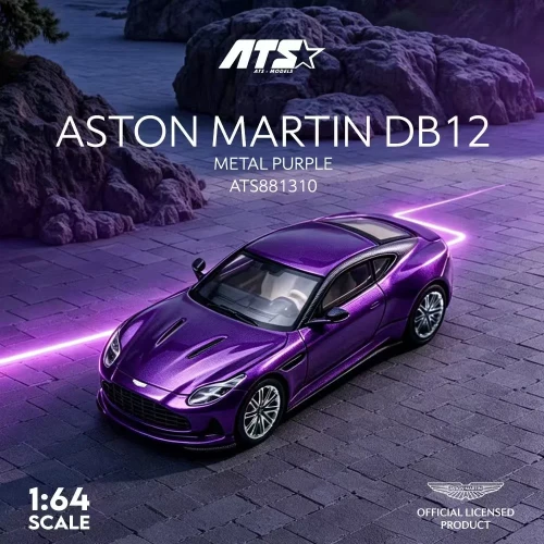 ATS MODELS Aston Martin DB12 Metal Purple 1:64 przód