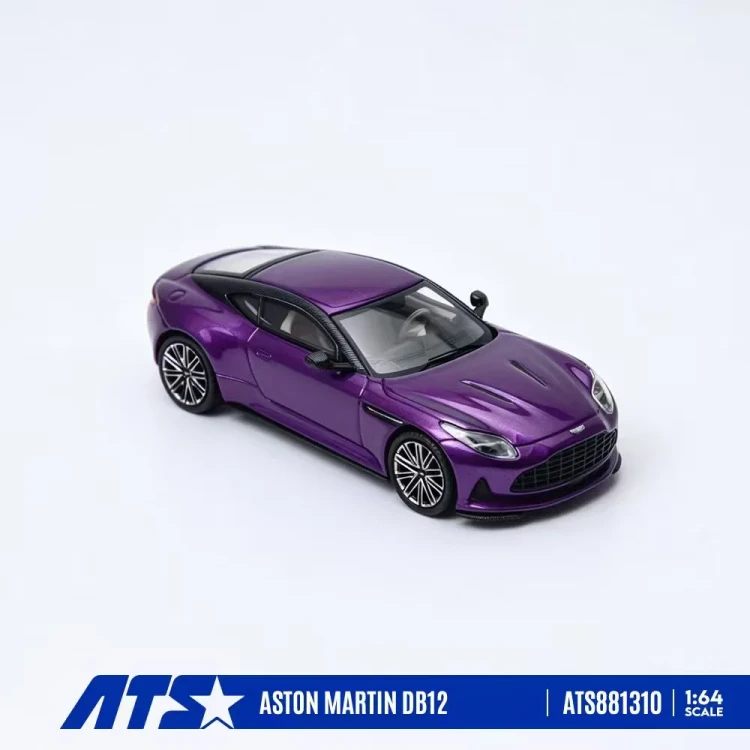 ATS MODELS Aston Martin DB12 Metal Purple 1:64 przód detal 2