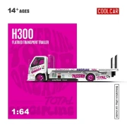 Cool.Car H300 Flatbed Transport Trailer Iron Dames Livery 1:64 bok
