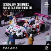 MoreArt Iron Maiden Children’s Racing Car Driver Figure Set żywica 1:64 przód