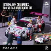 MoreArt Iron Maiden Children’s Racing Car Driver Figure Set żywica 1:64 przód detal
