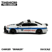 TimeMicro x PSC Design Dodge Charger „Brawler” Lakeshore Police 1:64 bok