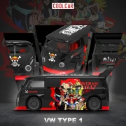 Cool.Car Volkswagen T1 Pickup One Piece – Straw Hat Crew 1:64 przód