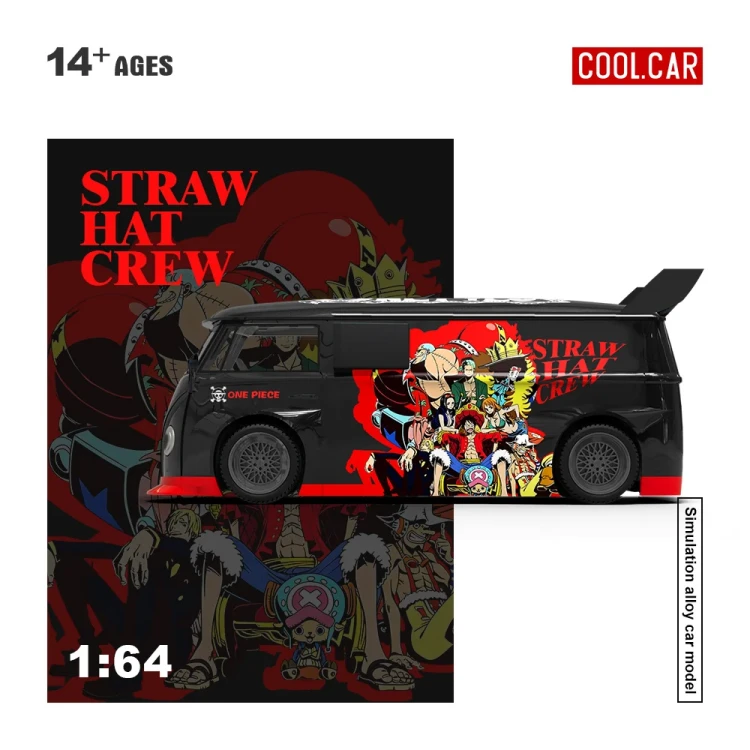 Cool.Car Volkswagen T1 Pickup One Piece – Straw Hat Crew 1:64 bok