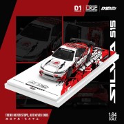 ModernArt Nissan Silvia S15 D2D White &amp; Red Limitowany 1:64 przód