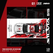 ModernArt Nissan Silvia S15 D2D White &amp; Red Limitowany 1:64 góra