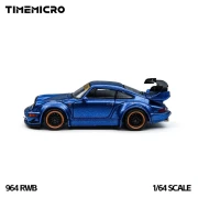 TimeMicro x PSC Design Porsche 964 RWB Navy Blue 1:64 bok