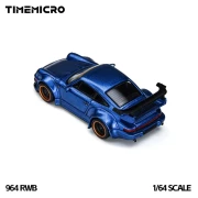 TimeMicro x PSC Design Porsche 964 RWB Navy Blue 1:64 tył