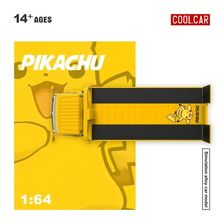 Cool.Car Hino H300 Flatbed Transport Trailer Pikachu – CC647242 1:64 góra