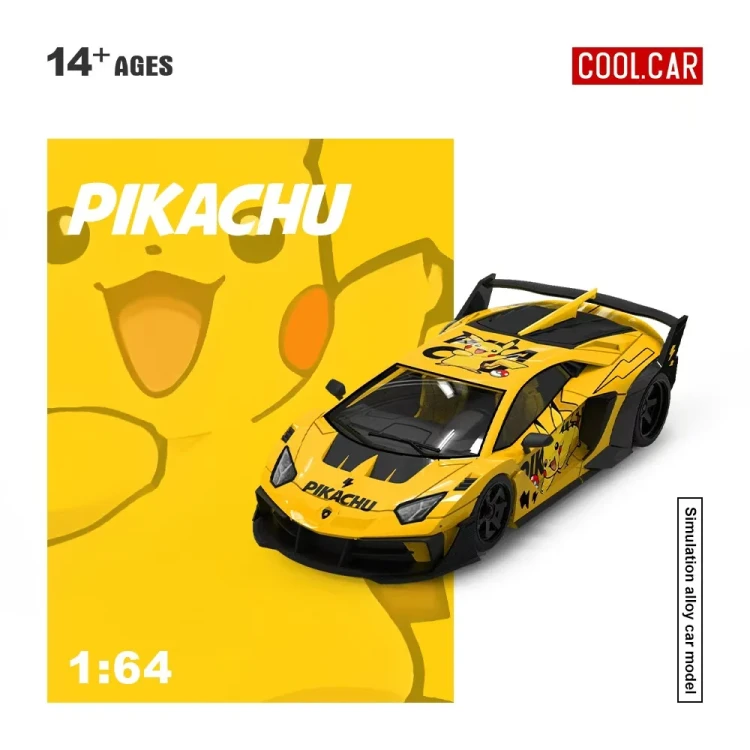Cool.Car Lamborghini GTEVO Pikachu 1:64 przód detal