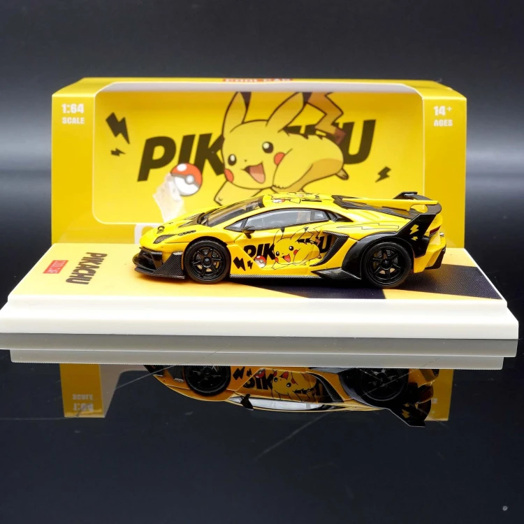 Cool.Car Lamborghini GTEVO Pikachu 1:64 bok