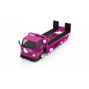 Cool.Car Hino H300 Flatbed Transport Trailer Hello Kitty Pink – CC647236 1:64 przód detal