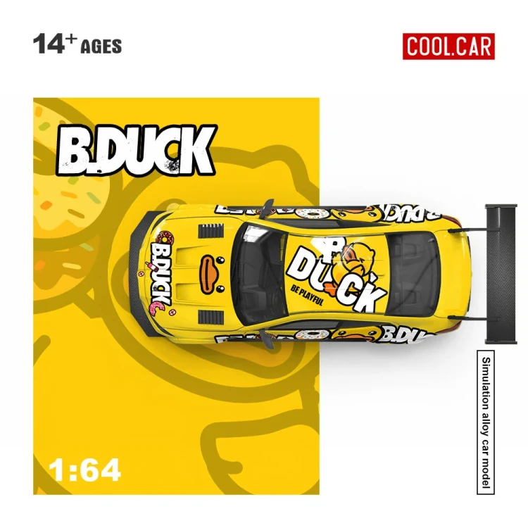 Cool.Car BMW M4 (G82) B.Duck Yellow 1:64 góra
