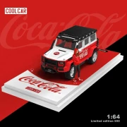 Cool.Car Mercedes-Benz Brabus G550 Coca-Cola White Doll Version 1:64 przód detal