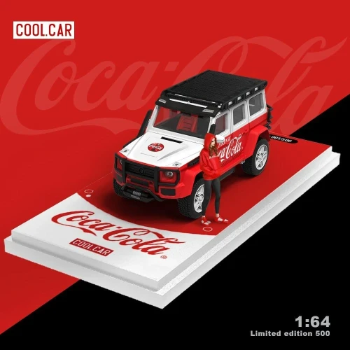 Cool.Car Mercedes-Benz Brabus G550 Coca-Cola White Doll Version 1:64 przód detal