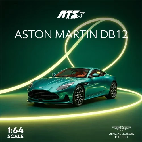 ATS MODELS Aston Martin DB12 Podium GREEN 1:64 przód