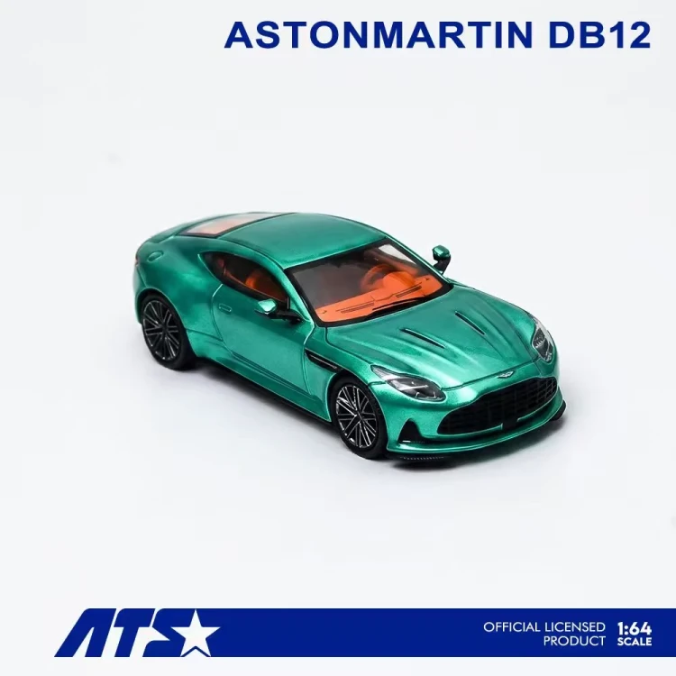 ATS MODELS Aston Martin DB12 Podium GREEN 1:64 przód detal 2