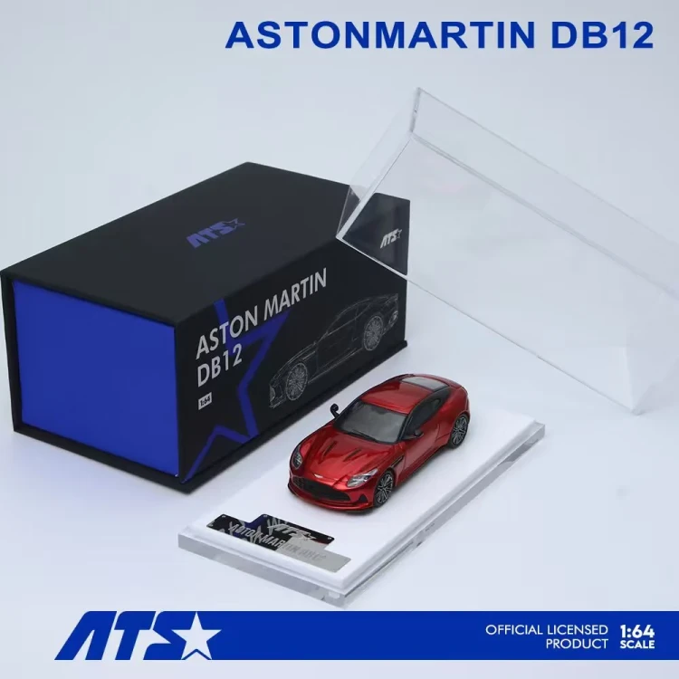 ATS MODELS Aston Martin DB12 Supernova RED 1:64 box