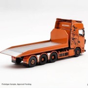 Mini GT Scania 770S – Flatbed Orange 1:64 tył detal