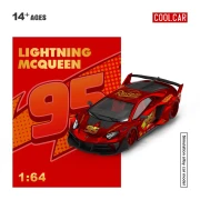 Cool.Car Lamborghini Aventador GTEVO Lightning McQueen 1:64 przód detal
