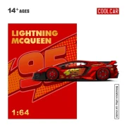 Cool.Car Lamborghini Aventador GTEVO Lightning McQueen 1:64 bok
