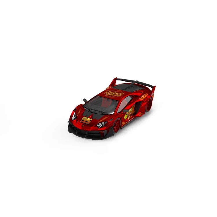 Cool.Car Lamborghini Aventador GTEVO Lightning McQueen 1:64 przód detal 2