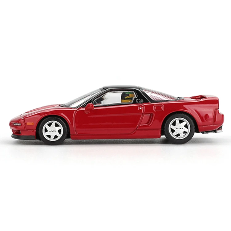 MINI GT Honda NS-X Prototype Midship Sports 1989 Ayrton Senna + Figurka 1:64 bok