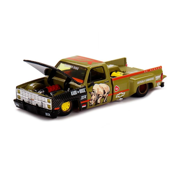 Kaido House Chevrolet Silverado “Sumatran Rhino” KAIDO x MIZU Diecast 1:64 przód detal