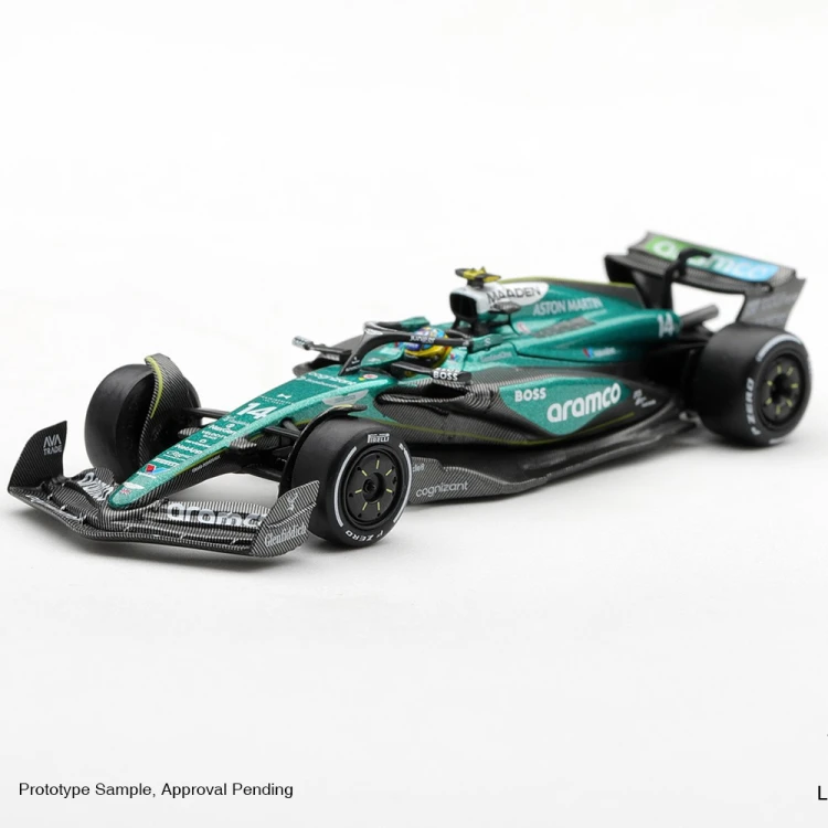Mini GT Aston Martin AMR24 nr14 Fernando Alonso F1 2024 1:64 przód