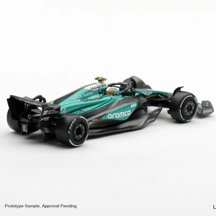 Mini GT Aston Martin AMR24 nr14 Fernando Alonso F1 2024 1:64 tył